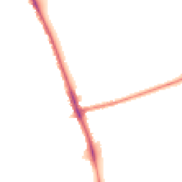Night-time road noise heatmap for OX1 4UZ