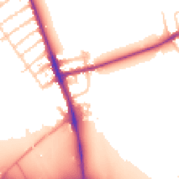 Daytime road noise heatmap for OX1 4XA