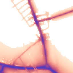 Daytime road noise heatmap for OX1 4XQ