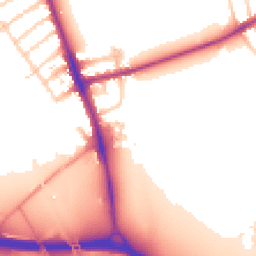 Daytime road noise heatmap for OX1 4XR