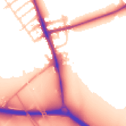 Daytime road noise heatmap for OX1 4XU
