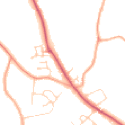 Daytime road noise heatmap for OX1 5JP