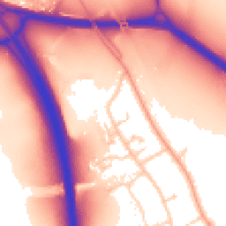 Daytime road noise heatmap for OX1 5LJ