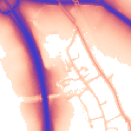 Daytime road noise heatmap for OX1 5LQ