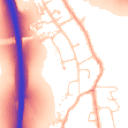 Daytime road noise heatmap for OX1 5LS