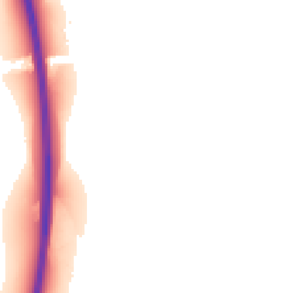 Night-time road noise heatmap for OX1 5NJ