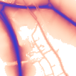 Daytime road noise heatmap for OX1 5NT