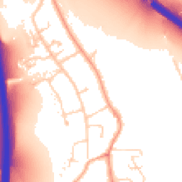Daytime road noise heatmap for OX1 5NU