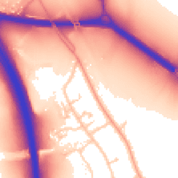 Daytime road noise heatmap for OX1 5NW