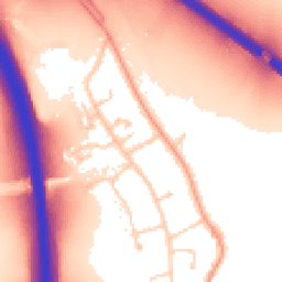 Daytime road noise heatmap for OX1 5PJ