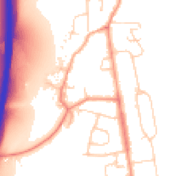 Daytime road noise heatmap for OX1 5PX