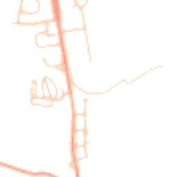 Daytime road noise heatmap for OX1 5RW