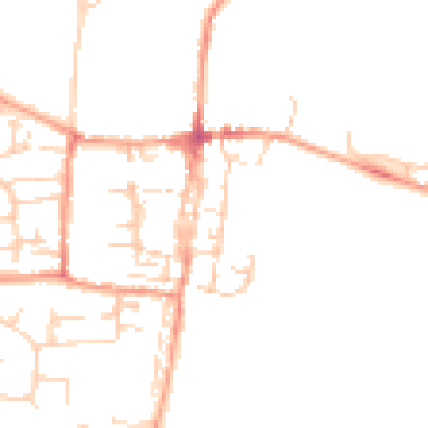 Daytime road noise heatmap for OX10 0AP