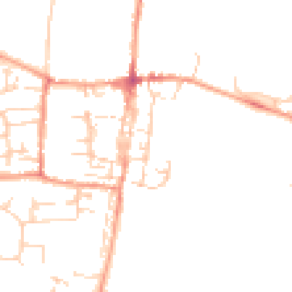 Daytime road noise heatmap for OX10 0AY