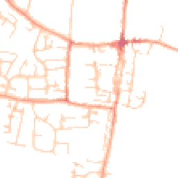 Daytime road noise heatmap for OX10 0DL