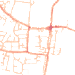 Daytime road noise heatmap for OX10 0DT