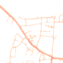 Daytime road noise heatmap for OX10 0DW