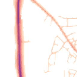 Daytime road noise heatmap for OX10 0GF