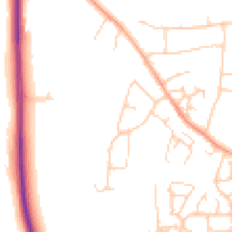 Daytime road noise heatmap for OX10 0PE