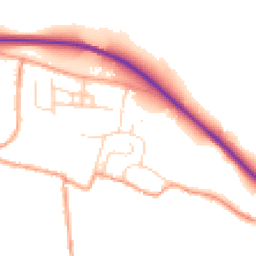 Daytime road noise heatmap for OX10 0QB