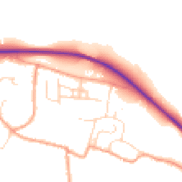 Daytime road noise heatmap for OX10 0QW