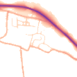 Daytime road noise heatmap for OX10 0RL