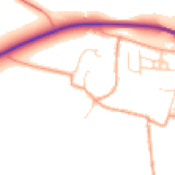 Daytime road noise heatmap for OX10 0RY