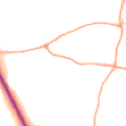 Daytime road noise heatmap for OX10 6AJ