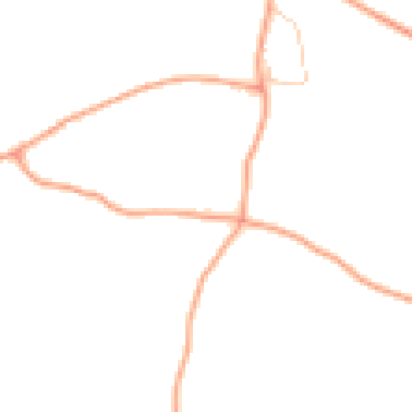 Daytime road noise heatmap for OX10 6AW