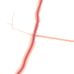 Daytime road noise heatmap for OX10 6BA