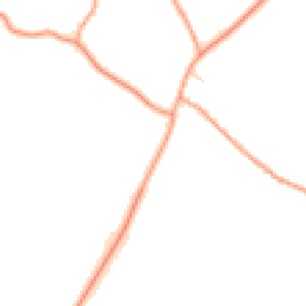 Daytime road noise heatmap for OX10 6DA