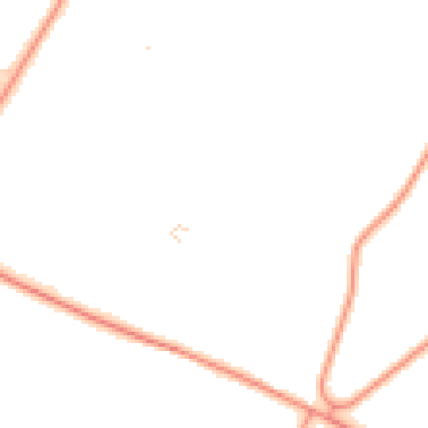 Daytime road noise heatmap for OX10 6EQ
