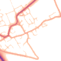 Daytime road noise heatmap for OX10 6LQ
