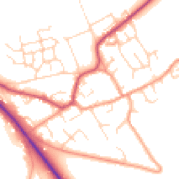 Daytime road noise heatmap for OX10 6LU