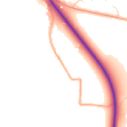 Daytime road noise heatmap for OX10 6SL