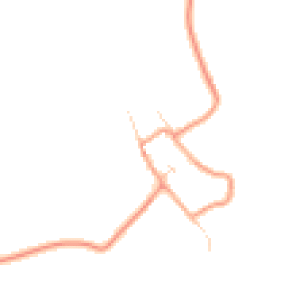 Daytime road noise heatmap for OX10 7BB