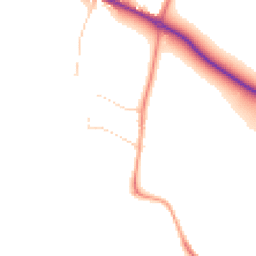 Daytime road noise heatmap for OX10 7EU