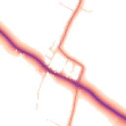 Daytime road noise heatmap for OX10 7HF