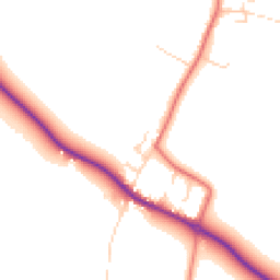 Daytime road noise heatmap for OX10 7HQ