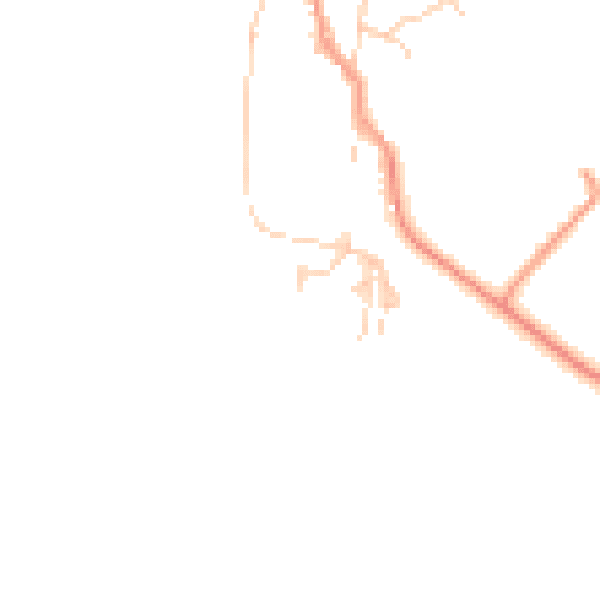 Daytime road noise heatmap for OX10 7JL