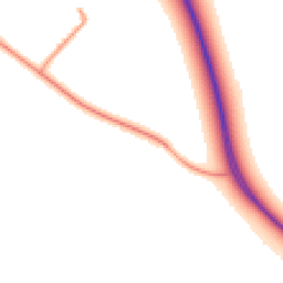 Daytime road noise heatmap for OX10 7JX