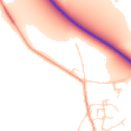 Daytime road noise heatmap for OX10 7JY