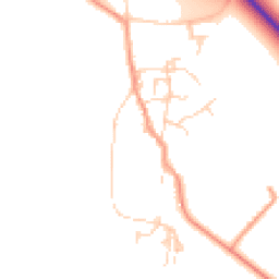 Daytime road noise heatmap for OX10 7LF