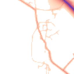 Daytime road noise heatmap for OX10 7LS