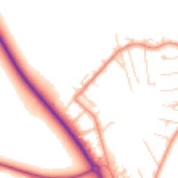 Daytime road noise heatmap for OX10 7LW