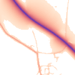 Daytime road noise heatmap for OX10 7LX