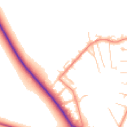 Daytime road noise heatmap for OX10 7NL