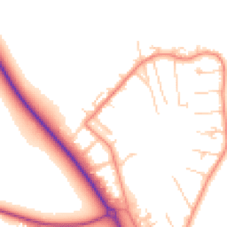 Daytime road noise heatmap for OX10 7NS
