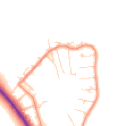 Daytime road noise heatmap for OX10 7NZ