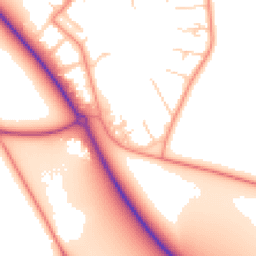 Daytime road noise heatmap for OX10 7PX